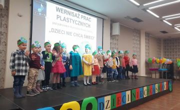 Wernisaż Prac Plastycznych pt. „Dzieci nie chcą śmieci”.