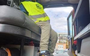 Wizyta w Komendzie Powiatowej Państwowej Straży Pożarnej w Oleśnicy (1)