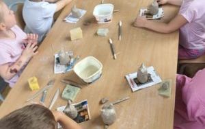 Pszczółki tworzą kotka z gliny (9)