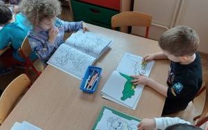 Powitanie wiosny - grupa Smerfy  (1)